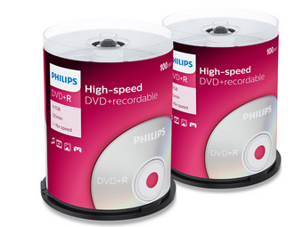 200x Philips 4.7 GB DVD+R