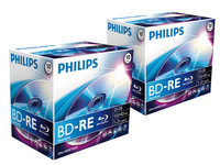 20x Philips 25 GB Blu-Ray ReWritable Case