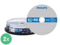 20x Philips Blu-Ray ReWritable | 25 GB