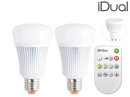 2x iDual LED Lamp met Afstandsbediening - Internet's Best Online Offer Daily - iBOOD.com