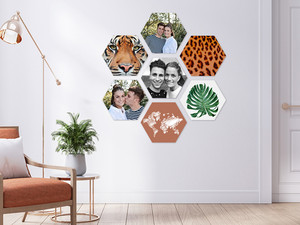 Voucher: 8x Foto op Hexagon | Meerdere Varianten