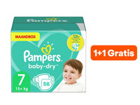 56+56 Gratis | Pampers Baby Dry | Maat 7 |