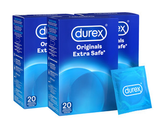 60x Durex Extra Safe Condoom
