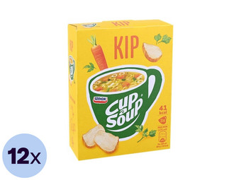 12x Doosje Unox Cup-a-Soup Kip | 36x 175 ml