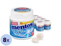 8x Mentos Gum White Sweetmint  | 75 stuks