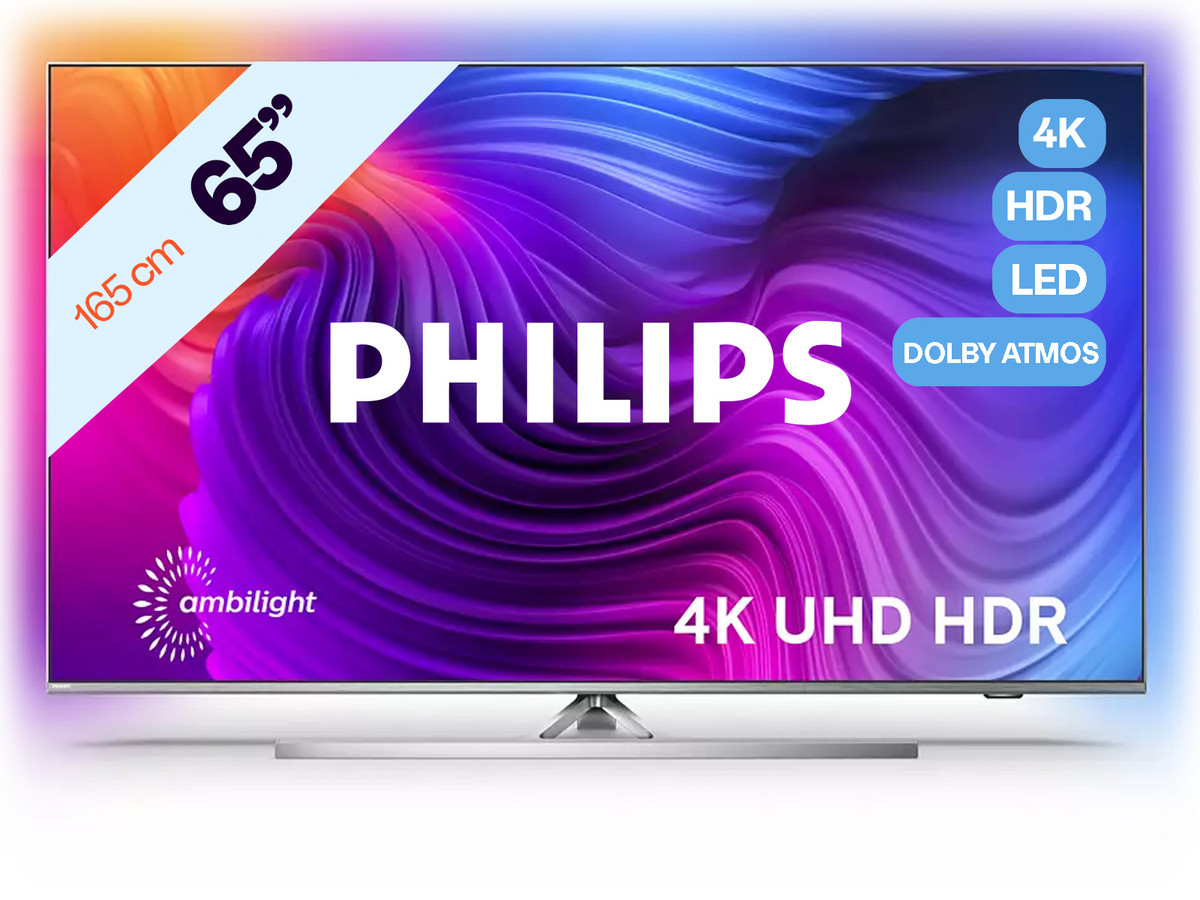 Philips 65 4k Uhd Led Android Tv 3 Side Ambilight 65pus853612 Internets Best Online 0107