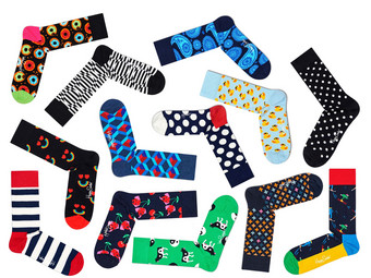 Happy Socks Mystery Pack | Größe 41 – 46 | 6 Paar