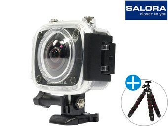 Kamera Salora 360 ProSport Action Cam ze statywem