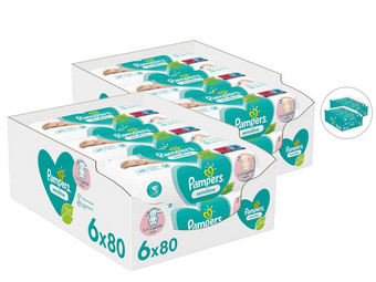 960x Pampers Baby Fresh Clean oder Sensitive Feuchttücher