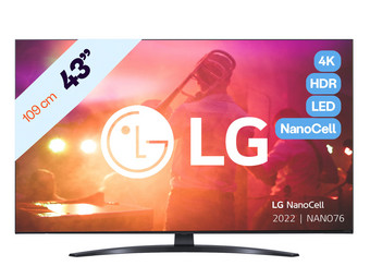 LG NanoCell 43” 4K Smart TV | 43NANO766QA