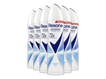 6x Rexona Ultra Cotton Dry Deo