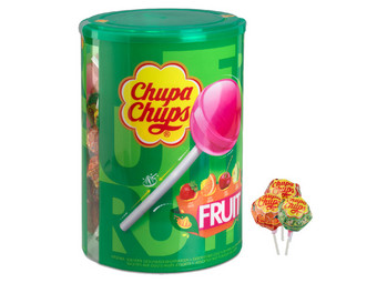 100x Chupa Chups Frucht-Lollies