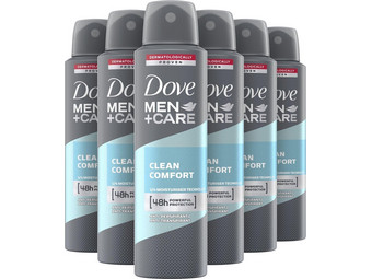 6x dezodorant Dove Clean Comfort | 150 ml