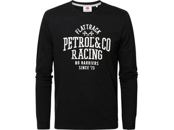 Petrol Classic Print Longsleeve Shirt | Heren
