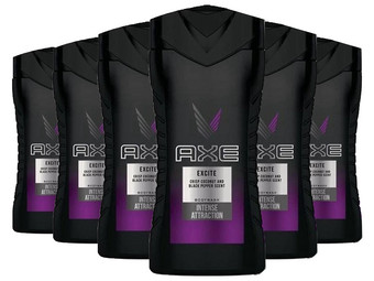 6x Axe Excite Showergel | 250 ml
