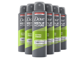 6x dezodorant Dove Extra Fresh | 150 ml