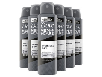 6x antyperspirant Dove Invisible Dry | 150 ml