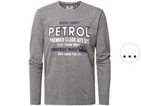 Petrol Classic Print Longsleeve Shirt | Heren