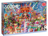 Jumbo Nacht in het Circus Puzzel 5000 Stukjes