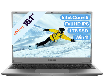 Laptop Medion Akoya | 16,1" | 1 T | Intel Core i5 | E16401