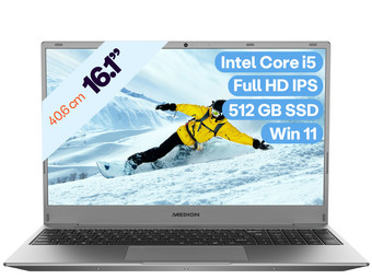 Laptop Medion Akoya | 16,1″ | 512 GB | Intel Core i5 | E16401