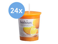 24x Bolsius Orange Duftkerze