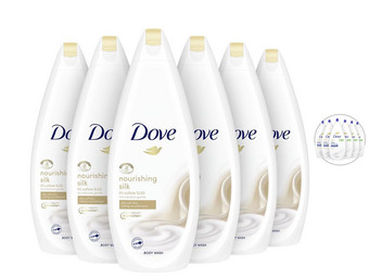 6x 750 ml Dove Douchecrème | Silk Glow of Deeply Nourishing