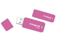 2x Integral 2.0 Neon USB Stick 128 GB Roze