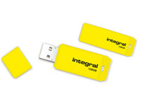 2x Integral 2.0 Neon USB Stick 128 GB Geel
