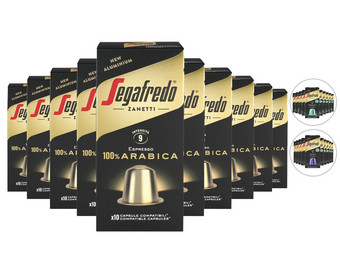 100x Segafredo Capsule Arabica, Peru of Brasile