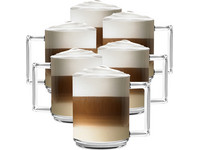 6x Luxe Kaffeeglas | 250 ml