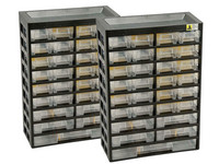 2x Allit Basic 47 Kleinteilemagazin