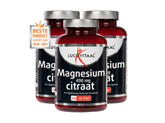 3x 150 Lucovitaal Magnesium Citraat Tabletten | 400 mg