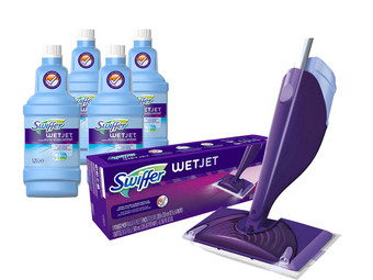 Swiffer WetJet Reinigungsset + Reinigungsmittel | 5 l