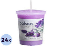 24x świeczka Bolsius Lavendel | Ø 4,5 x 5,3 cm