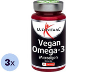3x Lucovitaal Omega 3 Microalgen | 60 Kapseln