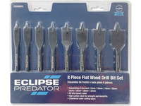 Eclipse 8-delige Platte Houtboorset