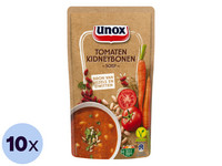 10x Unox Soep In Zak Tomaten Kidneybonen | 570 ml