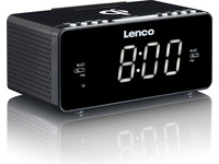 Lenco Wekkerradio | QI | USB Lader | 1,2" LED