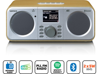 Lenco Slimme Radio | Bluetooth | Spotify Connect