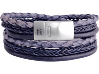 Steel & Barnett Bonacci Leren Heren Armband