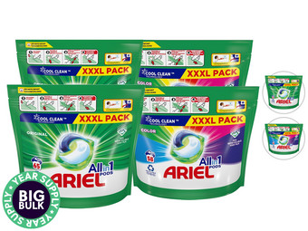 Ariel All-in-1 PODS Waschmittelkapseln | 130x Original & 116x Color