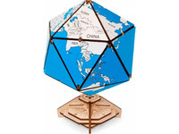Eco-Wood-Art Icosaëdrische Globe Modelbouw