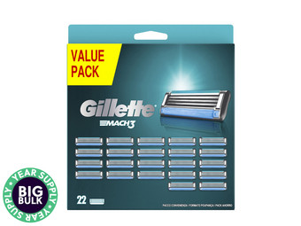 22x Gillette Mach3 Navulmes | XL-Verpakking