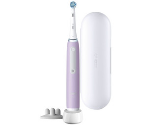 Oral-B iO 4S Lavender Elektrische Tandenborstel | Opzetborstel & Reisetui
