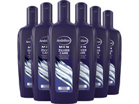 6x Andrélon Shampoo Zilver Men | 300 ml