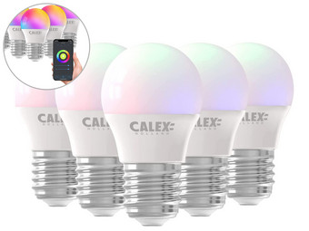 ZuidAmerika schipper Efficiënt iBOOD.com - Internet's Best Online Offer Daily! » 5x Calex Smart LED Lamp |  E27 | RGB + W