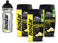 3x Isostar Hydrate & Perform + Bidon