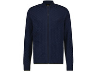 TwinLife Knit Vest Structure Sweatshirt | Blau