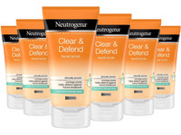 6x Neutrogena Clear & Defend Facial Scrub | 150 ml